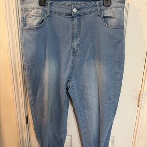 SHEIN Light Blue Stretch Denim Jeggings